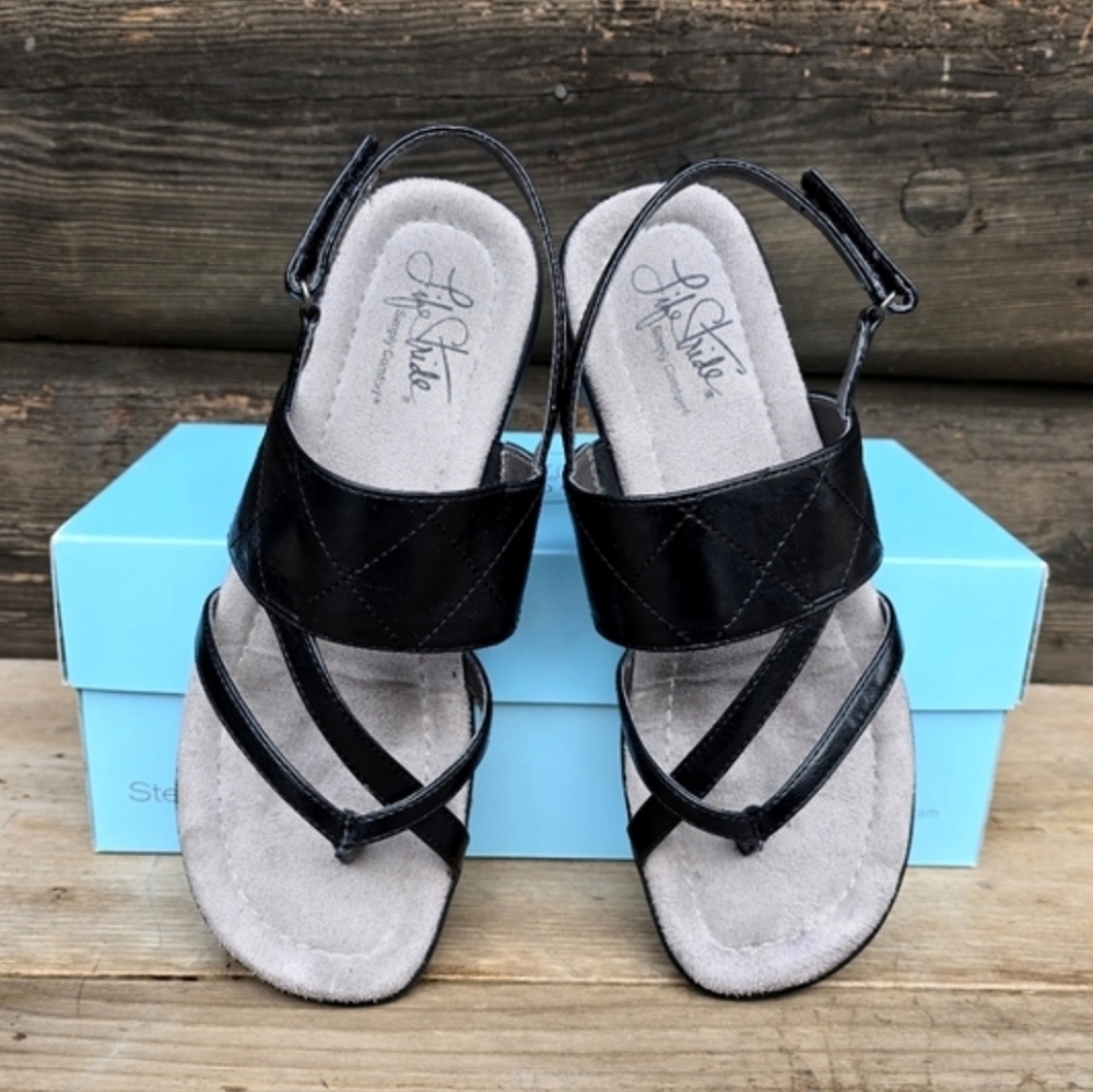 Life Stride NEW Eclipse Zeus Y2K Coastal Minimalist Comfort Sandal 6M
